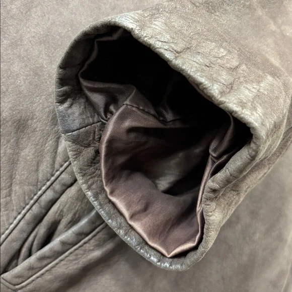 J. Jill Brown leather chore coat, M - Picture 15 of 16